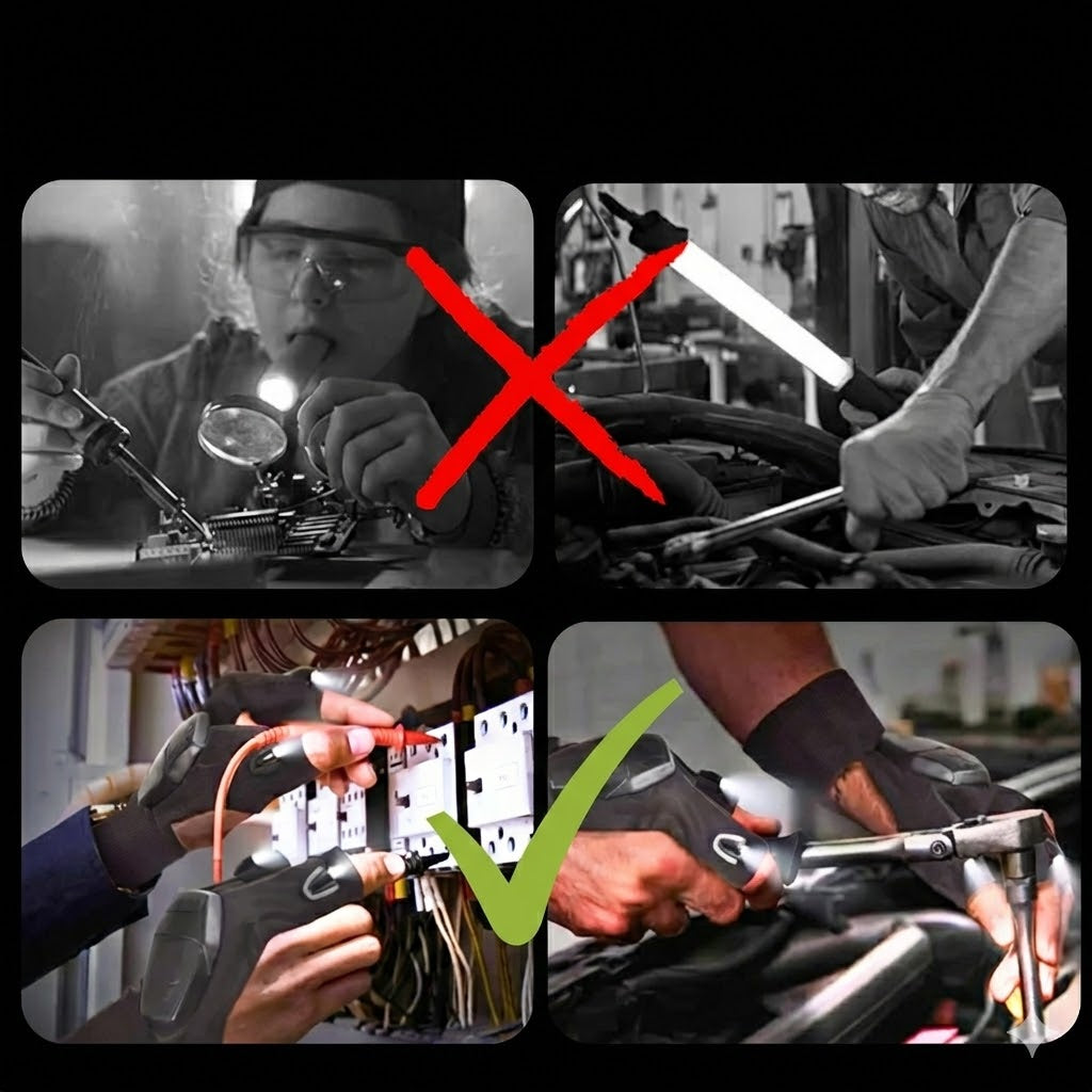 NightHand Pro™ - Handsfree LED-ljus för precisionsarbete