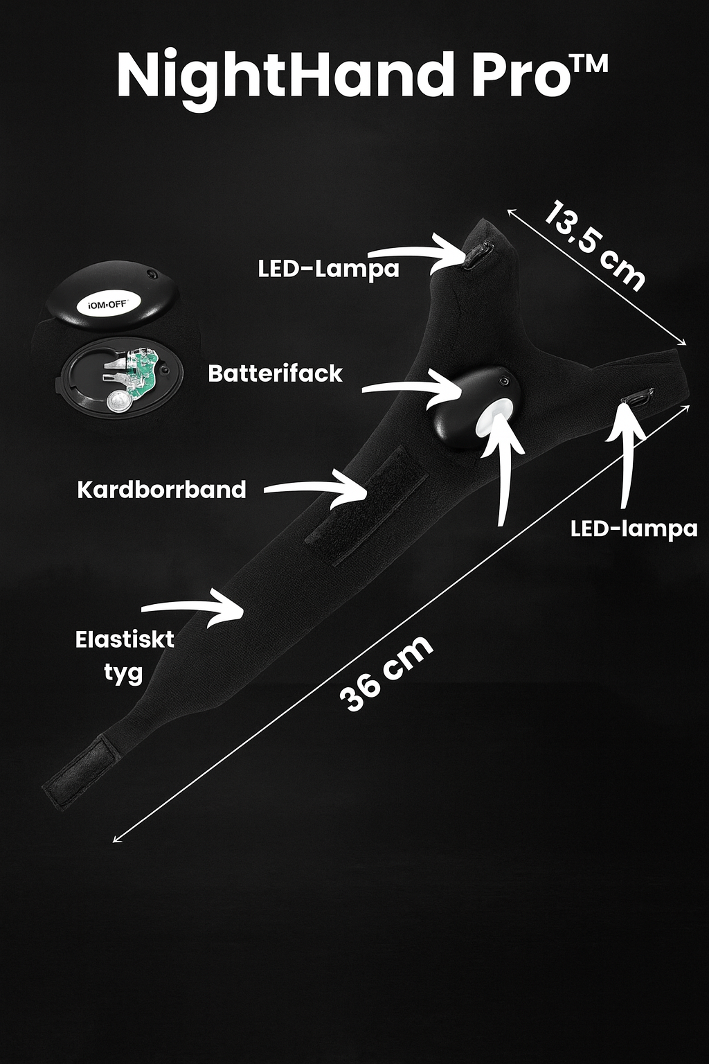 NightHand Pro™ - Handsfree LED-ljus för precisionsarbete